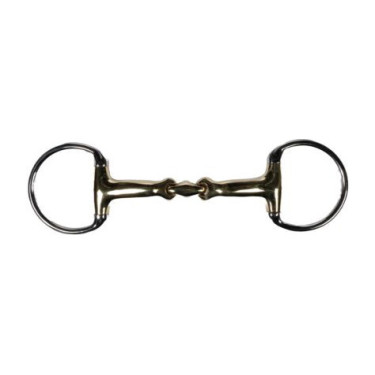 Paardenbit HKM High Curve dubbelgebroken 14 mm
