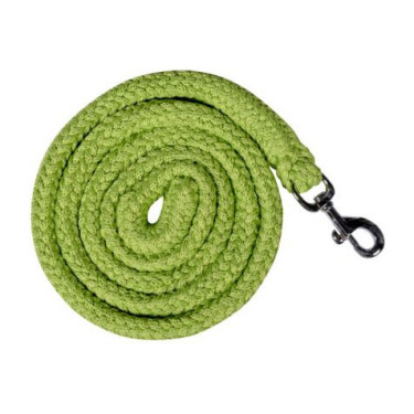 Longe HKM Glow-Line met musketonkarabijnhaak Groen
