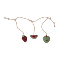 Jouet pour chevaux HKM Fruits Carie Beige