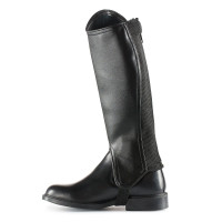 Mini-chaps PU-leer strass kind Horze Zwart