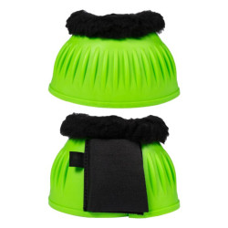 Springschoenen paard HKM Atlanta Neon met bont - Equi-Clic