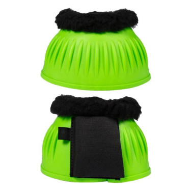 Springschoenen paard HKM Atlanta Neon met bont - Equi-Clic