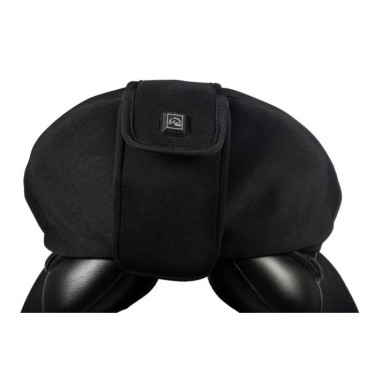 Couvre-siège chauffant selle obsctacle Style sans batterie HKM Noir