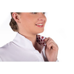 Wedstrijdpolo Hunter met lange mouwen HKM Wit