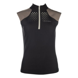 Top fonctionnel HKM Amalfi Noir / taupe