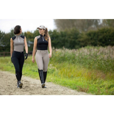 Top functioneel HKM Amalfi Zwart / taupe