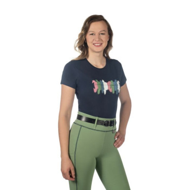 Paardrij T-shirt HKM Mirror – ademend katoen