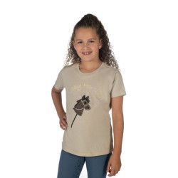 T-Shirt HKM Hobby Horsing Rainbow Beige