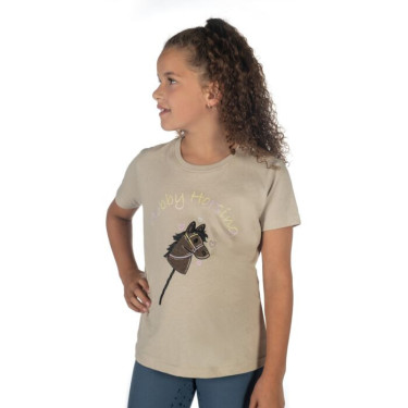 T-shirt HKM Hobby Horsing Regenboog Beige T-shirt HKM Hobby Horsing Regenboog Beige