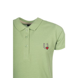 Polo HKM Claire Jade Bleu
