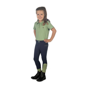 Polo HKM Claire Jade Bleu