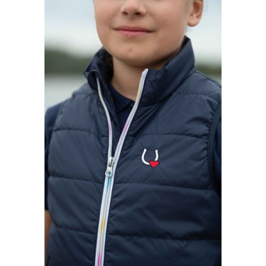 Gilet d'équitation enfant coupe-vent HKM Mika
