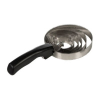 Etrille métallique HKM 6 anneaux Noir