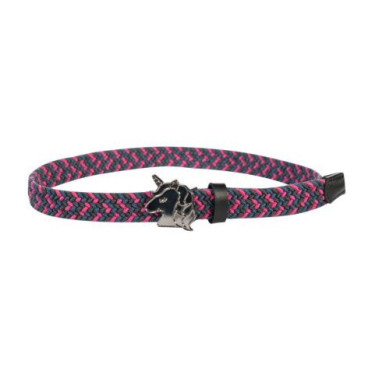 Ceinture élastique HKM Claire Kids Rose / vert
