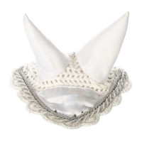 Bonnet anti-mouches de compétition HKM Hobby Horsing Blanc