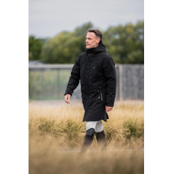 Manteaux Integral chaud long d'équitation homme Horse Pilot Noir