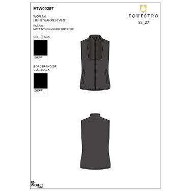 Gilet sans manches équitation femme imperméable Equestro
