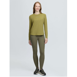 Haut technique de sport LeMieux manches longues Gooseberry Kaki Haut technique de sport LeMieux manches longues Gooseberry Kaki