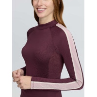 Technisch shirt LeMieux met hoge kraag Talia Bramble Braam Groen