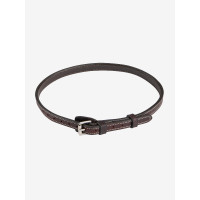 Nosebande Flash Kudos huilée LeMieux Marron / argent