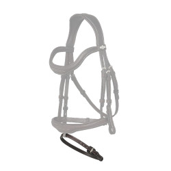 Nosebande Flash Kudos huilée LeMieux Marron / argent