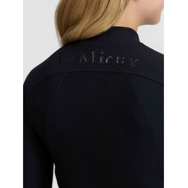 T-shirt technique côtelé Raye LeMieux Young Rider Noir