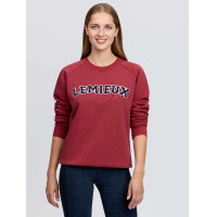 Sweat-shirt LeMieux col rond style Varsity Vida femme Russet Orange Sweat-shirt LeMieux col rond style Varsity Vida femme Russet Orange