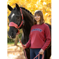 Sweat-shirt LeMieux col rond style Varsity Vida femme Russet Orange Sweat-shirt LeMieux col rond style Varsity Vida femme Russet Orange