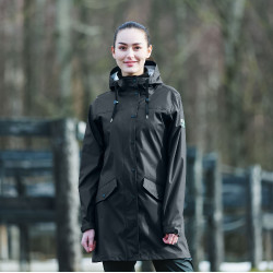Imperméable PU Billie femme Horze Noir