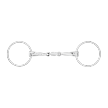 Mors de filet avec système de verouillage brisure double Waldhausen