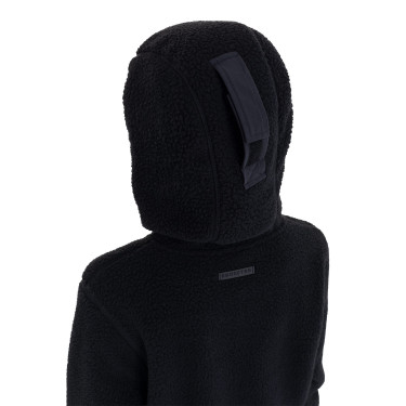 Unisex kinderfleece van teddy-fleece met ritssluiting en capuchon Equestro