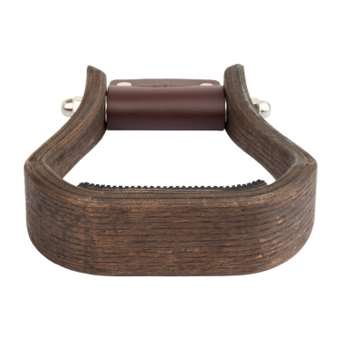 Western stijgbeugel van hout met antislip rubberen zitting Westwood