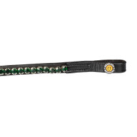 Frontal avec strass Stones Concept Equestro Noir / émeraude