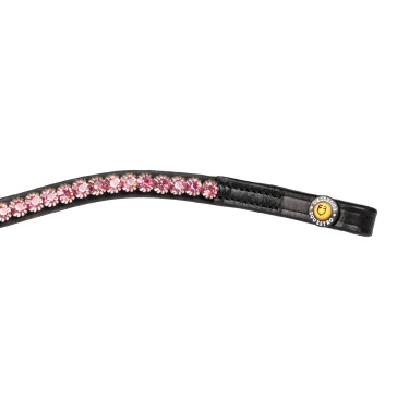 Frontal avec strass Stones Concept Equestro Noir / rose