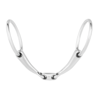 Mors de filet de bride brisure double