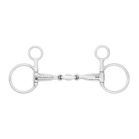 Baucher-bit dubbelgebroken
