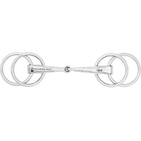 Mors d’attelage mors de filet avec 4 anneaux Waldhausen