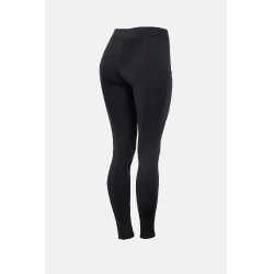 Pantalon d'équitation Estelle femme avec grip aux genoux Horze Noir
