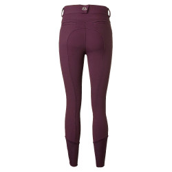 Pantalon Diana grip silicone genoux Mountain Horse femme Bordeaux foncé Blanc