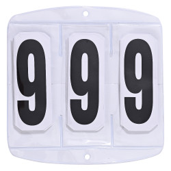 Numéro de compétition Imperial Riding Basic à velcro 3 chiffres Blanc Numéro de compétition Imperial Riding Basic à velcro 3 chiffres Blanc