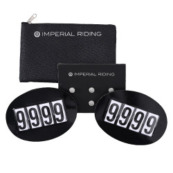 Numéro de compétition Imperial Riding Basic à épingle rapide par 2 Noir Numéro de compétition Imperial Riding Basic à épingle rapide par 2 Noir