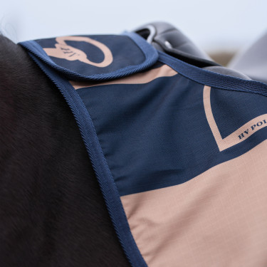 Couvre-reins HV Polo Gwenny print outdoor Marine / camel Bleu Couvre-reins HV Polo Gwenny print outdoor Marine / camel Bleu