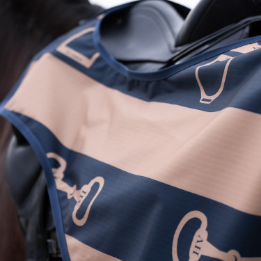Couvre-reins HV Polo Gwenny print outdoor Marine / camel Bleu Couvre-reins HV Polo Gwenny print outdoor Marine / camel Bleu