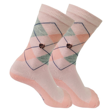 Chaussettes Imperial Riding Queen of Diamonds enfant Barbe à papa Rose