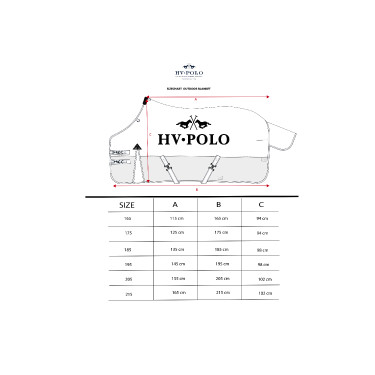 HV Polo Essential paddockdeken 200 g 600D Rode roos Roze