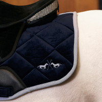 Tapis de selle HV Polo Sasha Dressage Marine Bleu marine