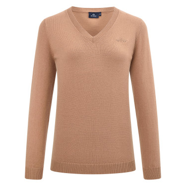 Pullover HV Polo Oralie femme Camel Marron