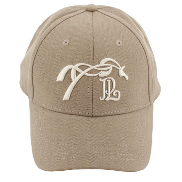 Casquette Naomi Pénélope Taupe / blanc Marron