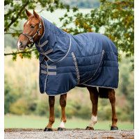 Couverture d’écurie Rambo 400 g Horseware Marine / orage / gris argent Bleu marine