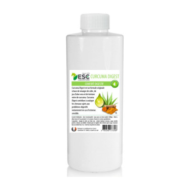Curcuma Digest ESC Laboratoire - Jus d’aloe + curcuma - Confort digestif du cheval